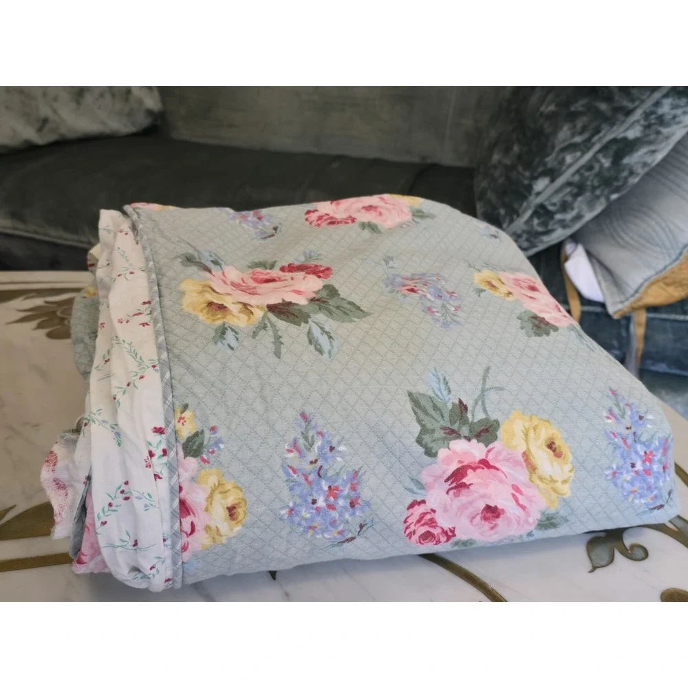 💐 RARE KING Ralph Lauren Cottage‎ Lane Duvet Cover – Reversible Floral